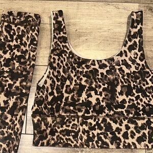 Elevate cheetah print crop top